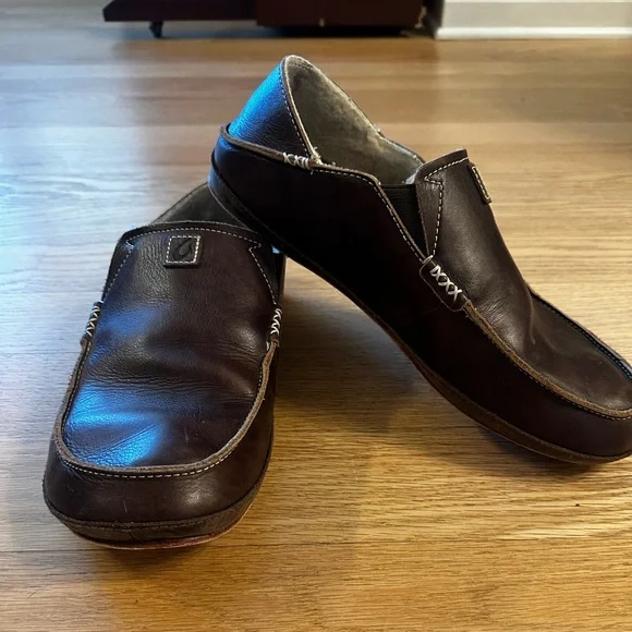 Men’s Olukai Moloa Ili leather slipper - Picture 2 of 9